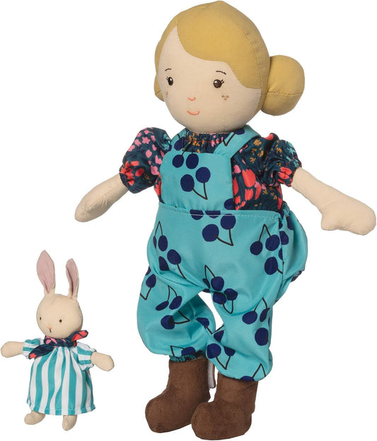 Playdate Friends Ollie Machine Washable and Dryer Safe 14 Inch Doll with Companion Stuffed Animal