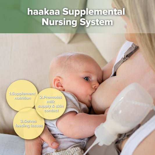 Supplemental Feeding Tube & Pouch Set,Baby Supplemental Nursing System,Sns Breastfeeding System,Food Grade Silicone