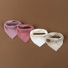 4Pcs/Lot Baby Bibs Muslin Cotton Stuff Newborn Solid Color Snap Button Soft Saliva Towel Burp Cloth Feeding Drool Bibs