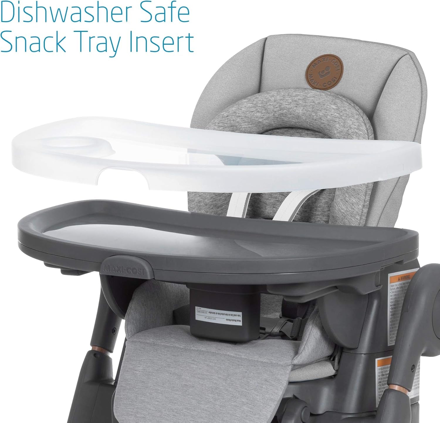 Minla 6-In-1 High Chair, Convertible, from Birth, Detachable Kitchen Booster Seat, Compact Fold, Easy to Clean, Essential Grey