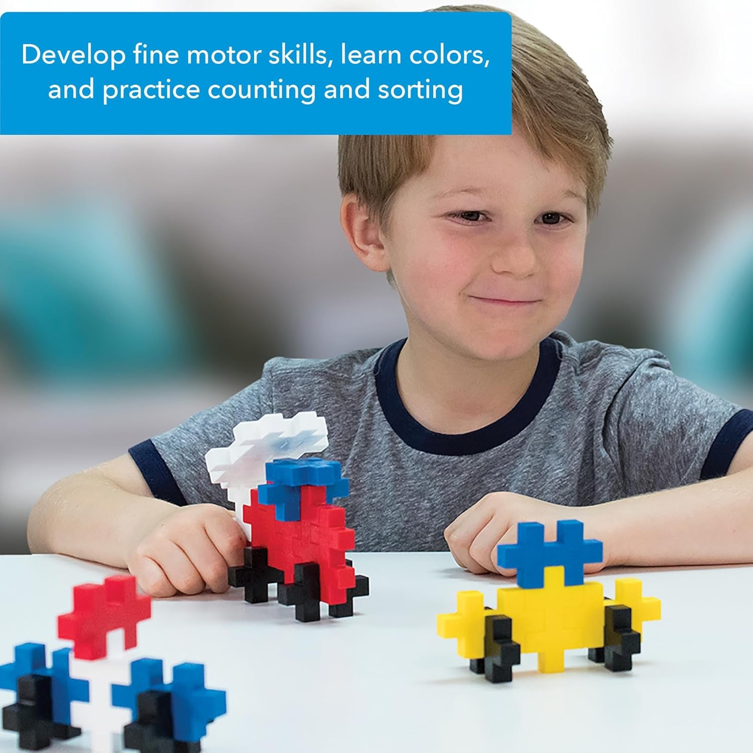 - Big Basic Mix - 100 Pieces - Interlocking Building Blocks and Construction Set - STEM Toy for Kids - Age 1 to 6 Years - P3210