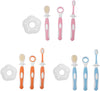 3Pcs Baby Toothbrush Baby Tongue Cleaner Oral Care Set Care for 0-36 Month Baby, BPA Free()