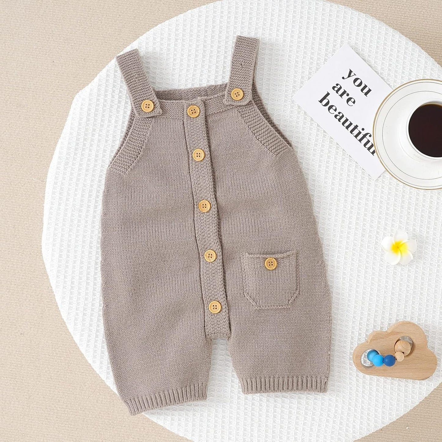 Newborn Baby Girl Boy Sweater Romper Knit Summer Sleeveless Knitted Bodysuit Button Sports Clothes