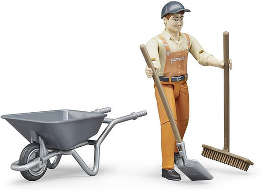 Figure-Set Municipal Worker Vehicles-Toys