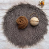 Newborn Photography Props Soft Baby Faux Fur Long Pile Blanket Background Kid Layer Cute Infant Photo Shoot Accessories