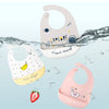 Baby Bibs Waterproof Silicone Feeding Adjustable Animal Pattern Baby Saliva Towel Aprons Baby Bibs Burp Cloths Bandana Dropship