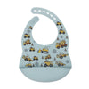 New Arrival Silicone Baby Bibs Silicon Printing Newborn Bib Feeding Burp Cloth Avocado Zoo Tractor Printing Tableware