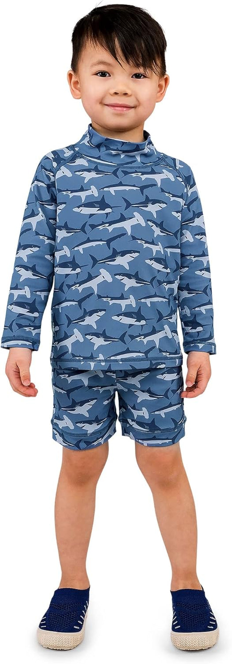 Long Sleeve 2-Pc UV Swim-Suit Set with Shorts (Baby, Toddler, Kids)