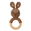 BPA Free Baby Wooden Teether Crochet Cartoon Baby Rattle Toys Wooden Ring Rodent Toys Mobile Gym Kids Newborn Educational Toys