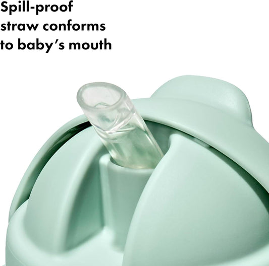 Tot - 6 Oz Transitions Straw Cup with Removable Handles - Spill-Proof Sippy Cup for Toddler from 4 Months and up - Opal - 63163900