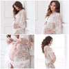 Maternity Photography Props Clothes Pregnancy Dresses for Pregnant Women Clothing Photo Shoot White Black Lace Dress Clothing