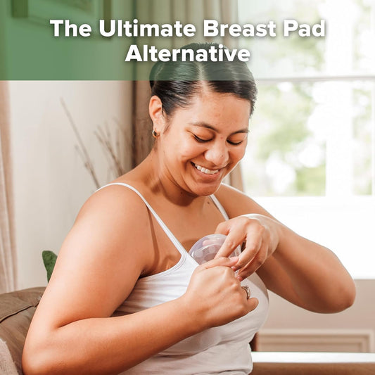 Breast Shells Nursing Cup Silicone Breast Milk Collector Milk Savers for Breastfeeding Nipple Shells Protect Sore Nipples Extra-Soft and Reusable - 2.5Oz, 1 Pc