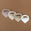 4Pcs/Lot Baby Bibs Muslin Cotton Stuff Newborn Solid Color Snap Button Soft Saliva Towel Burp Cloth Feeding Drool Bibs