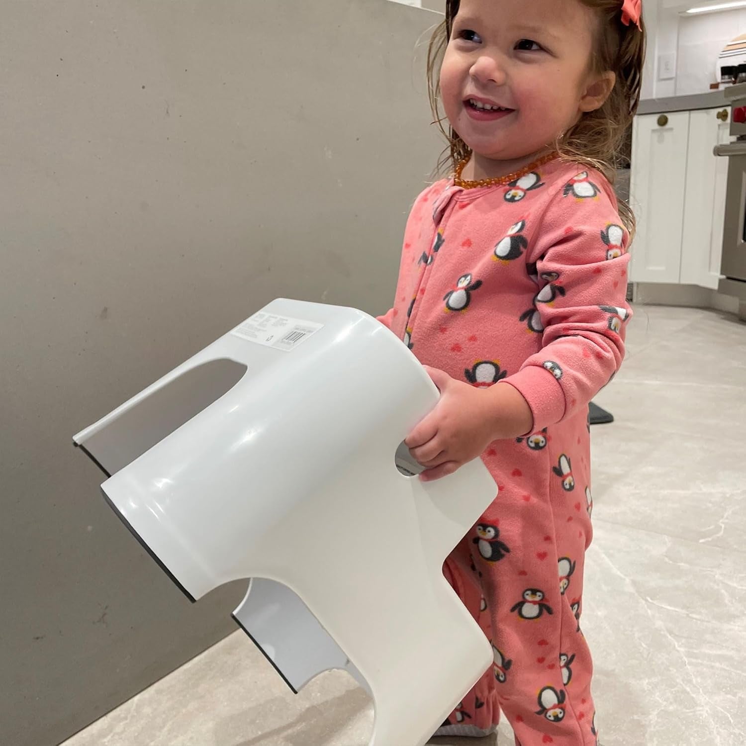 2-Step Stool for Kids, Potty Training Stool for Bathroom Sink, Kitchen and Bedroom - Storm