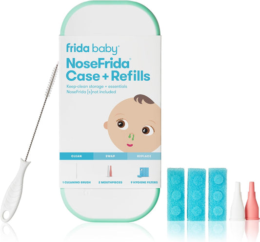 Nosefrida the Snotsucker + Travel Case - White, One Size