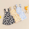 Floral Print Children Girls Overall Casual Summer Daisy Print Sleeveless Kids Shorts Romper Jumpsuit for Newborn Toddler Clothes