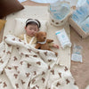 Baby Blankets Bear Print Cotton Blanket Casual Sleeping Blanket