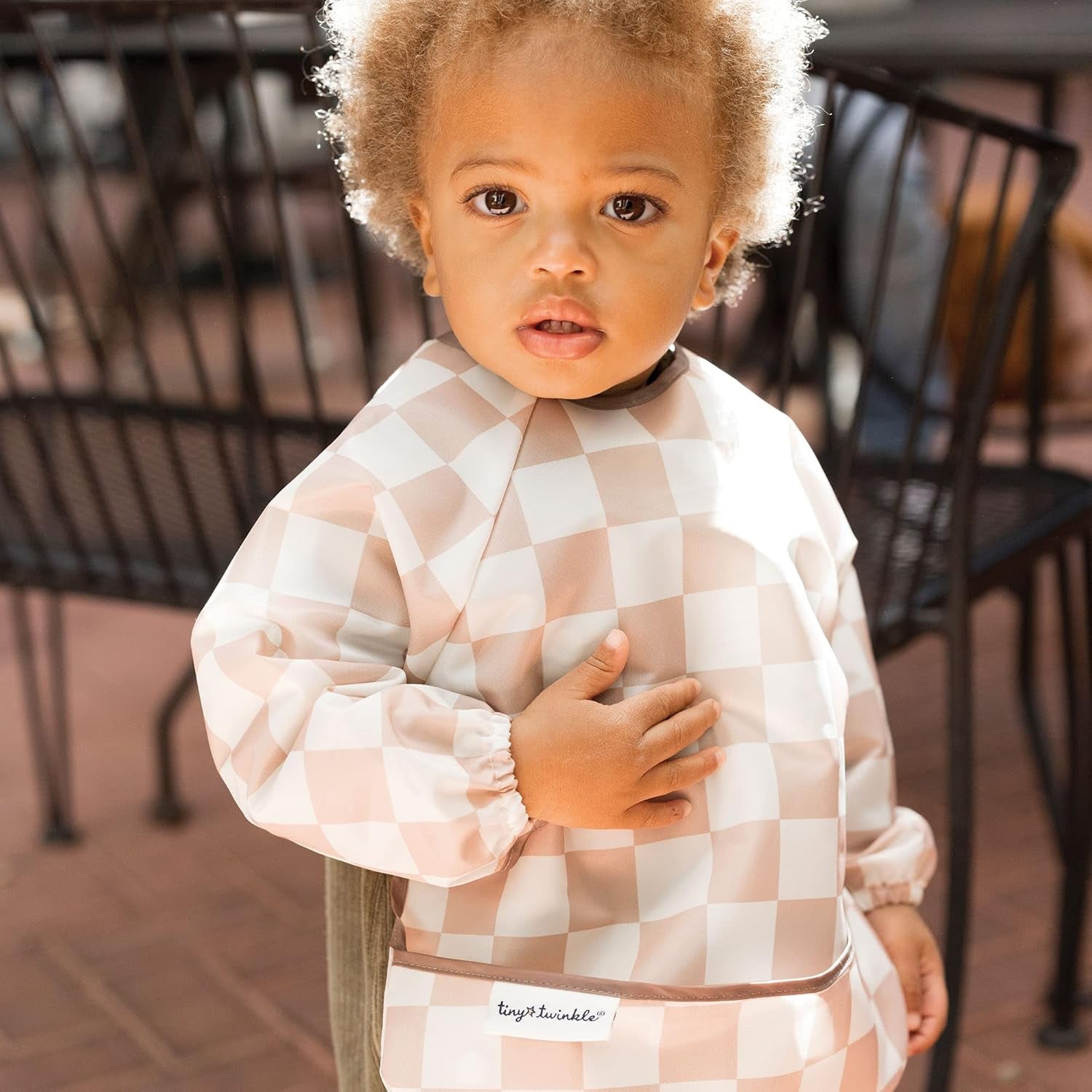 Mess Proof Baby Bib, Long Sleeve Bib Outfit, Waterproof Bibs for Toddlers, Machine Washable, Tug Proof