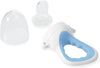 3 Pack Baby Feeder Fresh Fruit Food Feeder with 3 Different Size Silicone Pouch and 1 Pacifier Clips, Training Massaging Teether