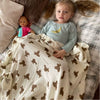 Baby Blankets Bear Print Cotton Blanket Casual Sleeping Blanket