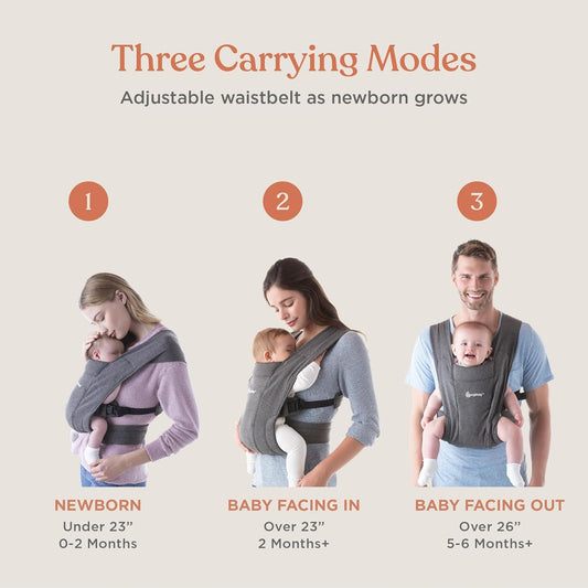 Embrace Cozy Newborn Baby Wrap Carrier (7-25 Pounds), Ponte Knit, Olive Green