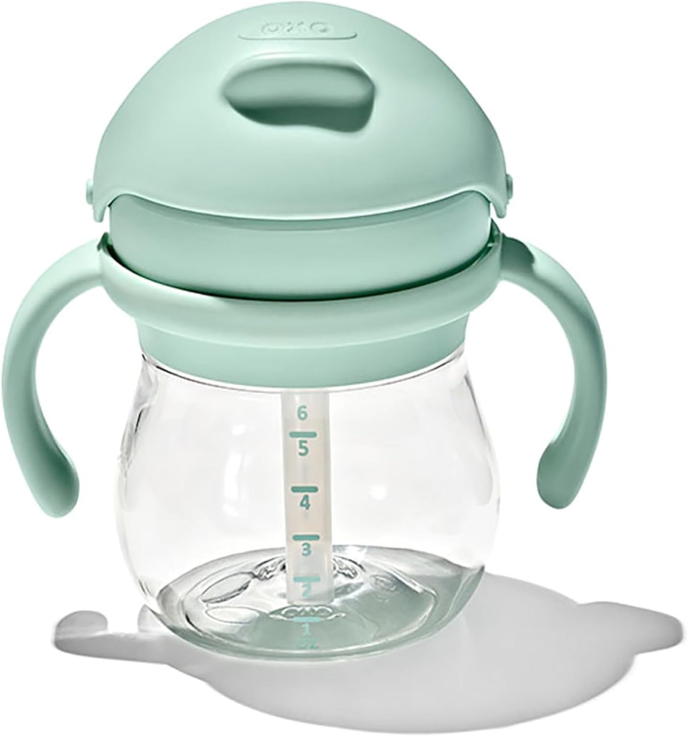 Tot - 6 Oz Transitions Straw Cup with Removable Handles - Spill-Proof Sippy Cup for Toddler from 4 Months and up - Opal - 63163900