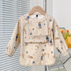Cute Baby Bibs Toddler Baberos Bavoir Waterproof Long Sleeve Apron Cartoon Animals Children Feeding Smock Bib Baby Stuff 0-5Y