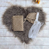 Newborn Photography Props Soft Baby Faux Fur Long Pile Blanket Background Kid Layer Cute Infant Photo Shoot Accessories