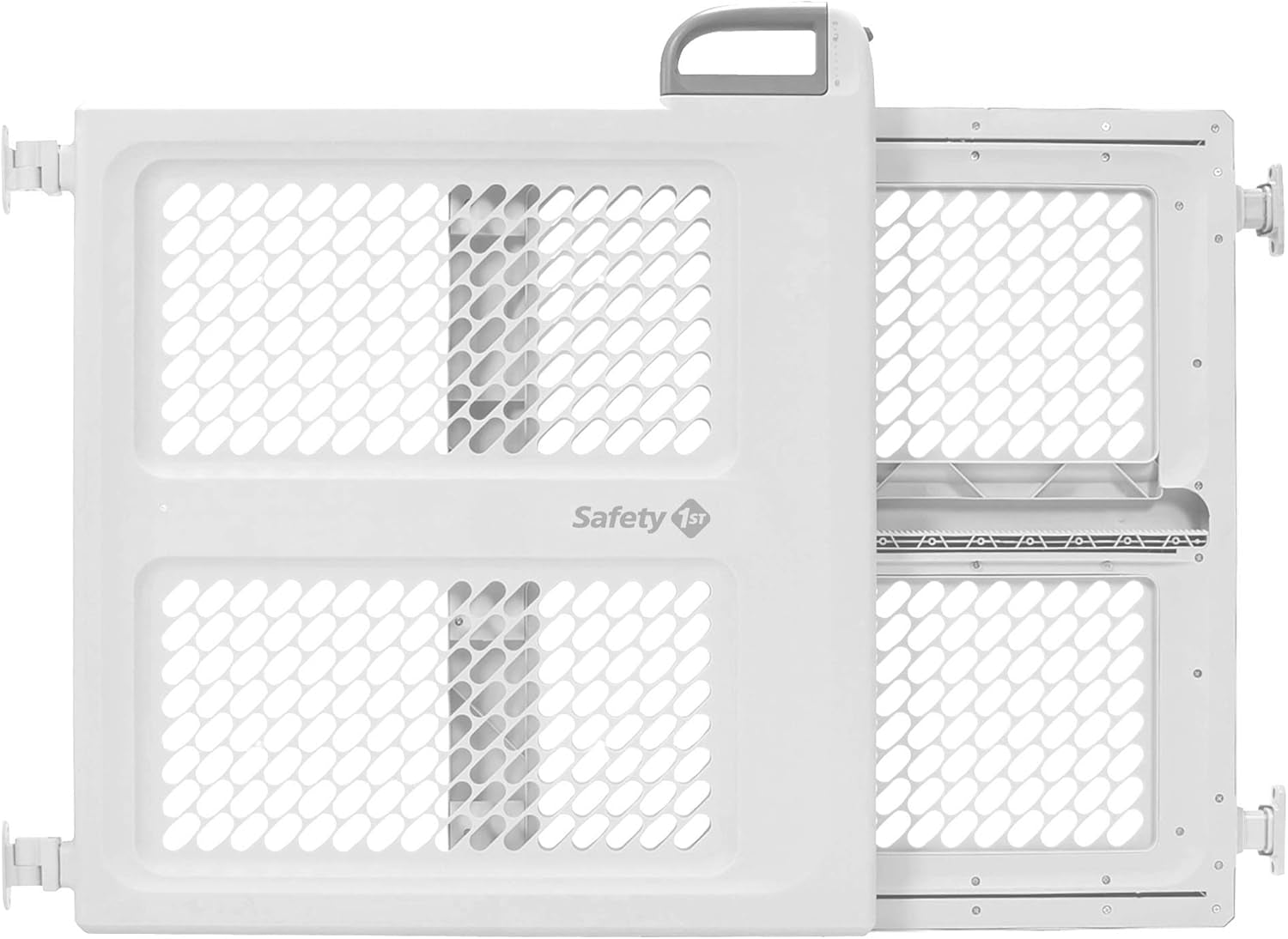 Lift, Lock and Swing Gate - Pressure or Hardware Installed, Fits Spaces between 28" and 42" Wide, 28" Tall, White
