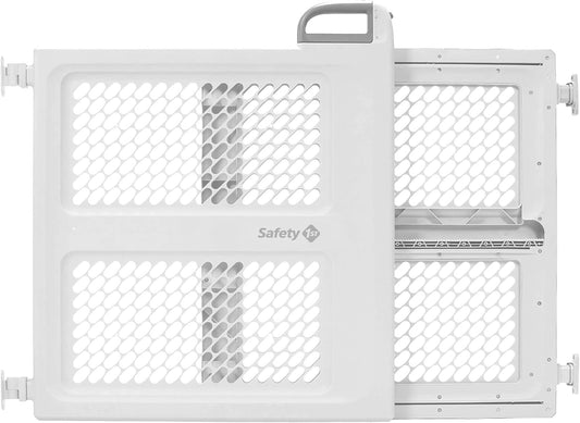 Lift, Lock and Swing Gate - Pressure or Hardware Installed, Fits Spaces between 28" and 42" Wide, 28" Tall, White