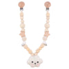 OOTDTY Crochet Elk Bunny Rattle Toys Wooden Baby Pram Clip Baby Gym Stroller Hanging Pendant Newborn Crib Mobile Rattle Toys