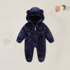 0-12M Cartoon Newborn Bodysuit Warm Romperssoft Newborn Baby Clothes Flannel Autumn Winter Baby Boys Girls Jumpsuit