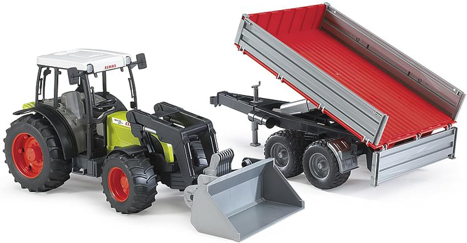 02112 Claas Nectis 267 F with Frontloader and Trailer