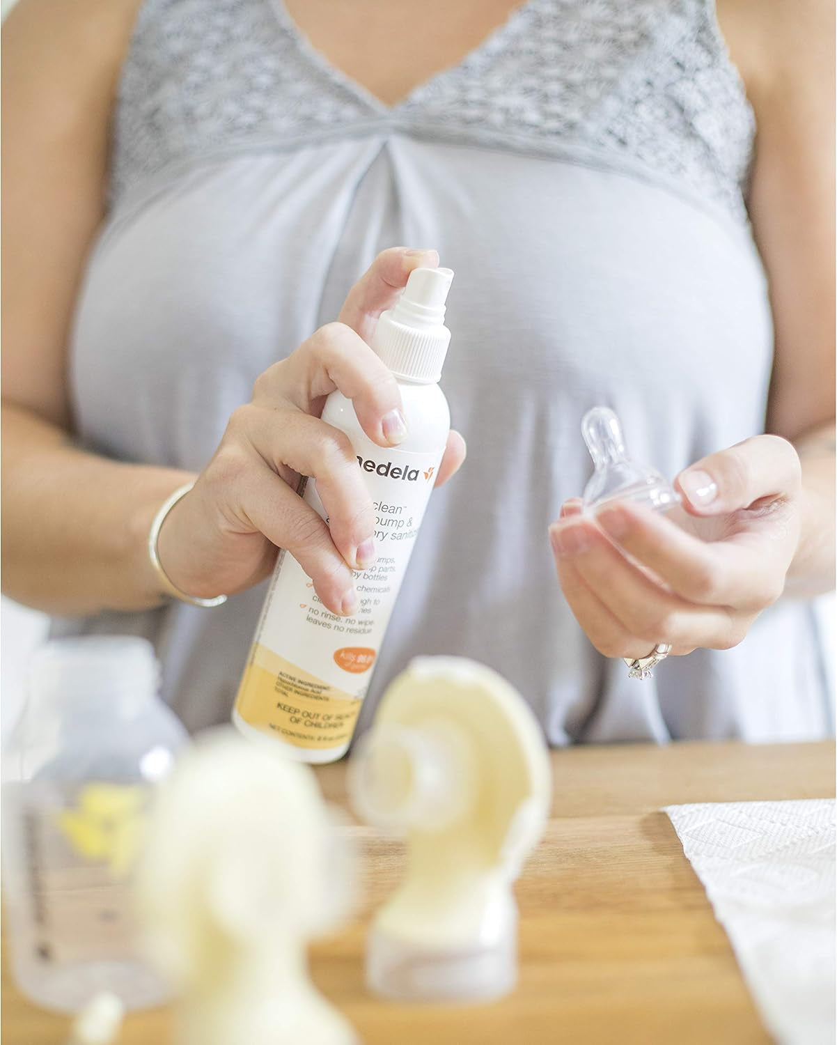 Quick Clean Breast Pump and Accessory Sanitizer Spray