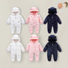 0-12M Cartoon Newborn Bodysuit Warm Romperssoft Newborn Baby Clothes Flannel Autumn Winter Baby Boys Girls Jumpsuit