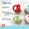 Chompy Mushroom Silicone Teether 2PK - BPA Free, Multi-Texture, Hand Held Teether for Infants 0-36 Months, Easy to Clean