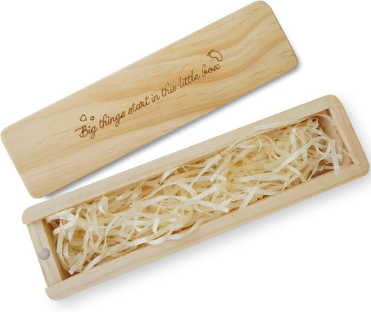 Pregnancy Test Keepsake Box, Pregnancy Announcement for Dad, Baby Announcements Ideas Wooden Baby Keepsake Box