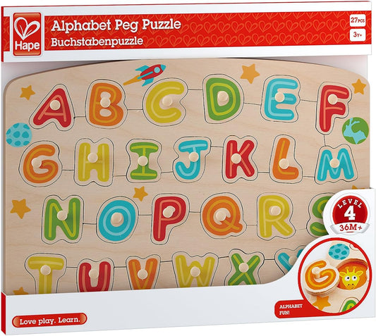 Alphabet Peg Puzzle Game, Multicolor, 5'' X 2''