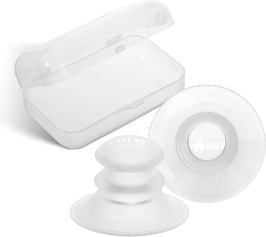 Silicone Nipple Corrector for Flat, Short or Inverted Nipples, Inverted Nipple Corrector for Breastfeeding with 22Mm Inner Diameter and Portable Storage Case