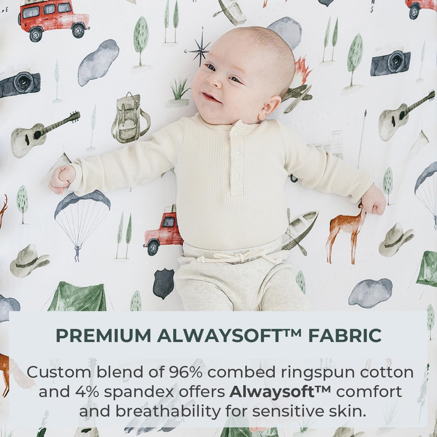 Pobi Baby Premium Baby Blanket, Soft Stretchy Quilt for Babies, Toddlers, Kids (Explore)