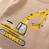 Kids Clothes 2024 Winter Autumn Baby Boys Children'S Clothing Sweater Casual Cartoon Excavator 2-7 Year