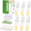 Colostrum Collector with Storage Case Set, Included 1 Pc Reusable Cotton Wipe and Storage Box (0.1Oz/4Ml, 6 Pcs)