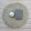 Newborn Photography Props Soft Baby Faux Fur Long Pile Blanket Background Kid Layer Cute Infant Photo Shoot Accessories