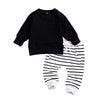 Infant Kids Baby Boys 2Pcs Set Clothes Long Sleeve Hoodie Tops Pocket Pants Solid Spring Autumn Outfits