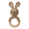 BPA Free Baby Wooden Teether Crochet Cartoon Baby Rattle Toys Wooden Ring Rodent Toys Mobile Gym Kids Newborn Educational Toys