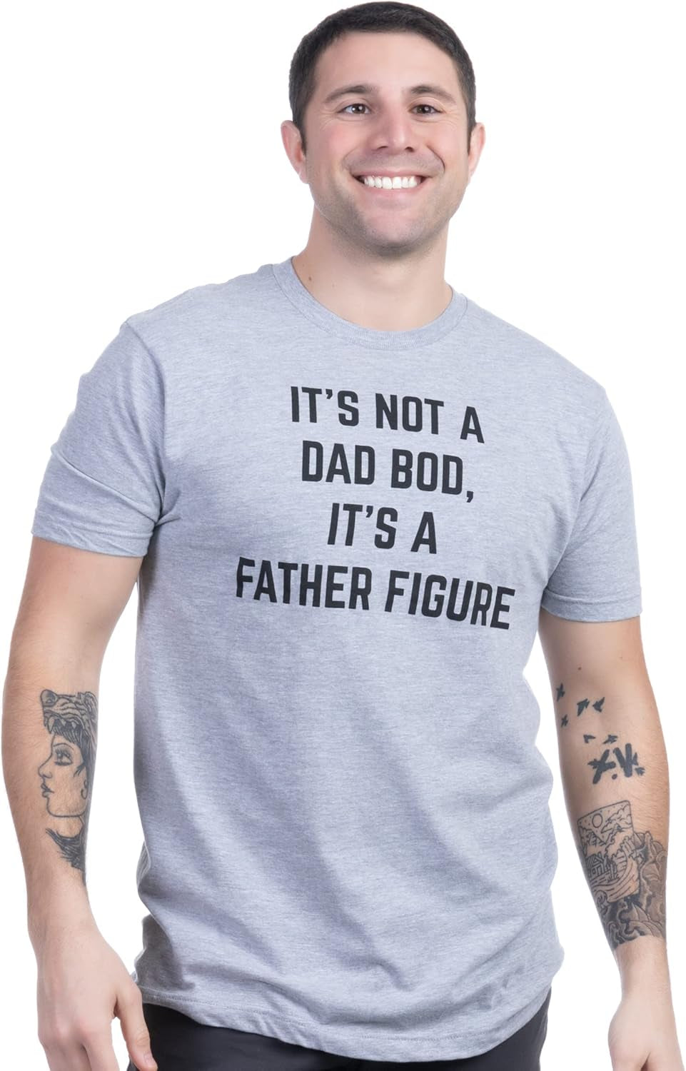 It'S Not a Dad BOD, It'S a Father Figure | Funny Tee Shirt, Sarcastic Saying Humor Joke T-Shirt for Men Grandpa Daddy