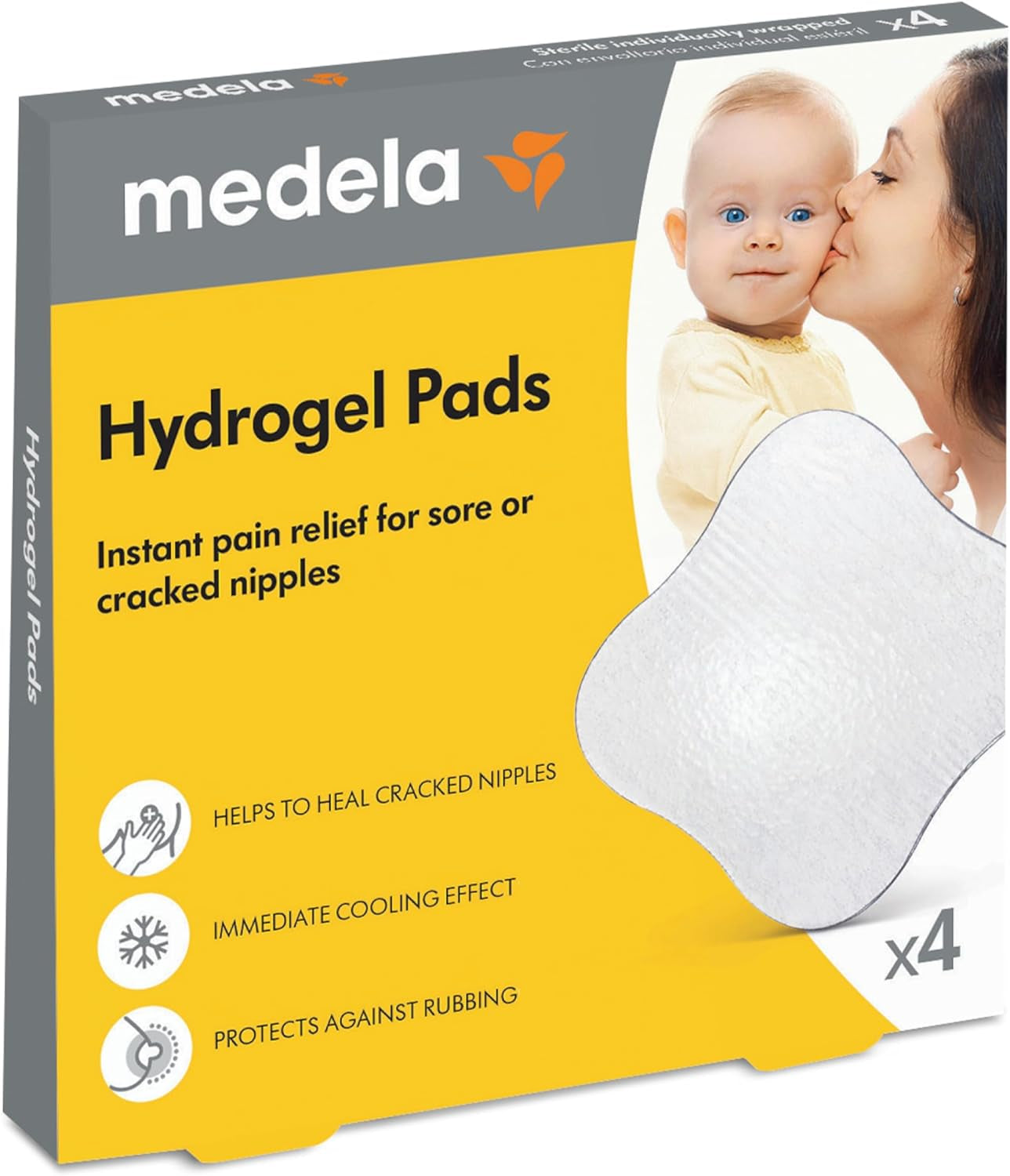 Hydrogel Pads | Pain Relief for Sore or Cracked Nipples | Breastfeeding Essentials