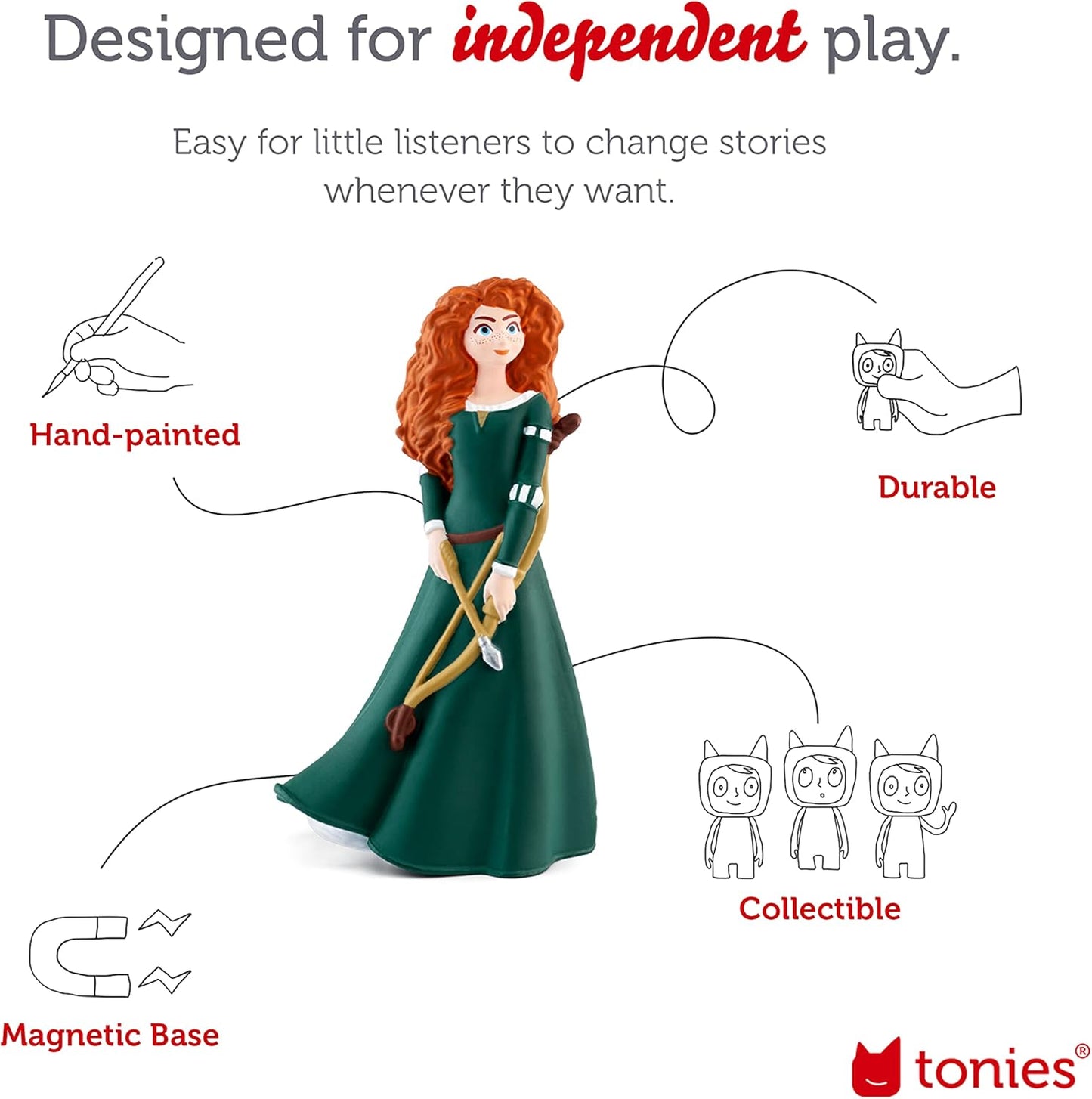 Merida Audio Toy Figurine from Disney and Pixar'S Brave