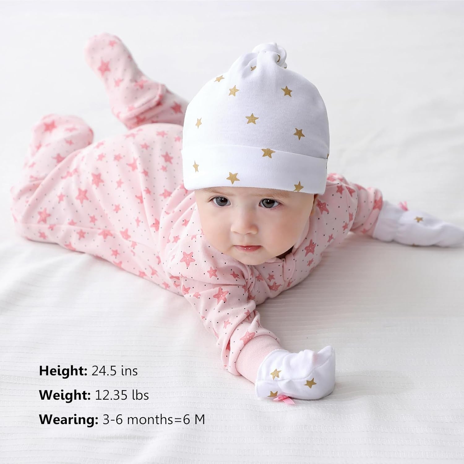 Newborn Baby 2-Way Zipper Romper Cotton One-Piece Jumsuit 3-Pack, 0-24 Months