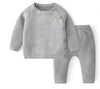 Toddler Girls Boys Suit Autumn Winter Children Clothing Boys Girls Baby Knit Sweater Cardigan + Shorts Suit Baby Clothes Suit